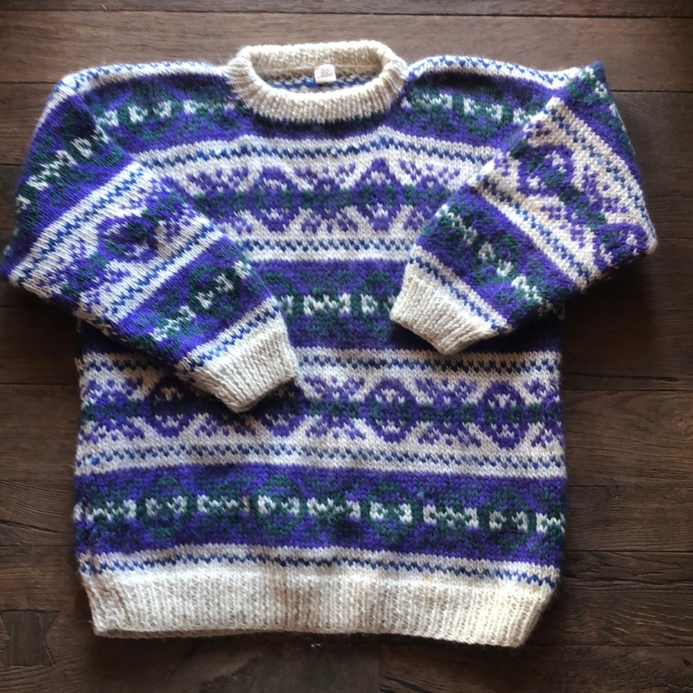 100% Wool Made in Nepal Sweater size L